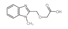 (1-Methyl-1H-benzoimidazol-2-ylmethoxy)-acetic acid Structure