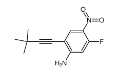 2-(3,3-dimethylbut-1-ynyl)-5-fluoro-4-nitroaniline Structure