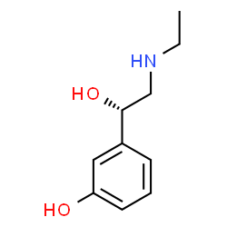 Benzenemethanol, α-[(ethylamino)methyl]-3-hydroxy-, (S)-结构式