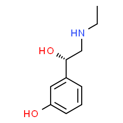 Benzenemethanol, α-[(ethylamino)methyl]-3-hydroxy-, (S)- structure