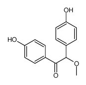 1,2-bis(4-hydroxyphenyl)-2-methoxyethanone Structure