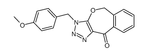 3-(4-methoxybenzyl)-3H-<2>benzoxepino<3,4-d>-1,2,3-triazol-10(5H)-one Structure