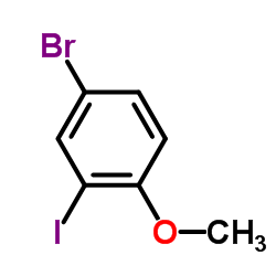 4-Bromo-2-iodo-1-methoxybenzene structure