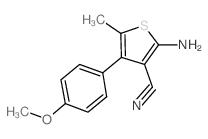 2-氨基-4-(4-甲氧基苯基)-5-甲基噻吩-3-甲腈图片