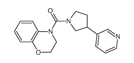 (2,3-Dihydrobenzo[1,4]oxazin-4-yl)(3-(pyridin-3-yl)pyrrolidin-1-yl)methanone Structure