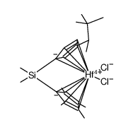 ansa-[Zr(Me2Si(η5-C5Me4)(η5-C5H3(CH(t-Bu)Me)))Cl2] Structure