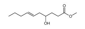 (+-)-4-hydroxy-dec-6t-enoic acid methyl ester Structure
