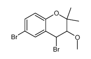 4,6-dibromo-3-methoxy-2,2-dimethyl-chroman结构式