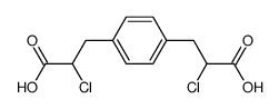 2,2'-dichloro-3,3'-p-phenylene-di-propionic acid结构式