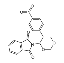N-[5-(4-nitro-phenyl)-[1,3]dioxan-4-yl]-phthalimide结构式