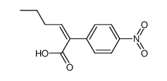 2-(4-nitro-phenyl)-hex-2-enoic acid Structure