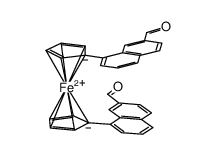 1,1'-bis(7-formyl-1-naphthyl)ferrocene Structure