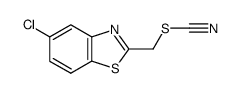 (5-chloro-benzothiazol-2-yl)-methyl thiocyanate Structure