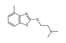 dimethyl-[2-(4-methyl-benzothiazol-2-ylsulfanyl)-ethyl]-amine结构式