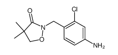 2-[(4-amino-2-chlorophenyl)methyl]-4,4-dimethyl-3-isoxazolidinone Structure