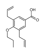 3,5-bis(prop-2-enyl)-4-propoxybenzoic acid Structure