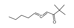 2,2-dimethyl-deca-4,5-dien-3-one结构式