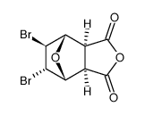 trans-5,6-dibromo-7-oxabicyclo{2.2.1}heptane-2-exo,3-cis-dicarboxylic acid anhydride结构式