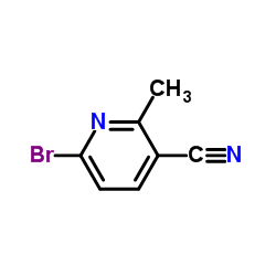 2-溴-5-氰基-6-甲基吡啶结构式