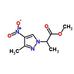 2-(3-METHYL-4-NITRO-PYRAZOL-1-YL)-PROPIONIC ACID METHYL ESTER structure