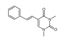 1,3-dimethyl-5-<(E)-2-phenylethenyl>uracil结构式