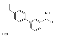 1-(4-ethylphenyl)pyridin-1-ium-3-carboxamide,chloride结构式