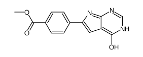 METHYL 4-(4-OXO-4,7-DIHYDRO-3H-PYRROLO[2,3-D]PYRIMIDIN-6-YL)BENZOATE Structure