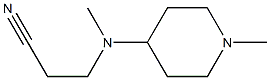 3-[Methyl-(1-methyl-piperidin-4-yl)-amino]-propionitrile Structure