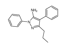 2,4-diphenyl-5-propyl-2H-pyrazol-3-ylamine结构式