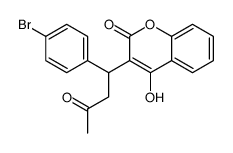 3-[1-(4-bromophenyl)-3-oxobutyl]-4-hydroxychromen-2-one Structure