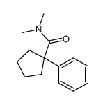 N,N-dimethyl-1-phenylcyclopentane-1-carboxamide Structure