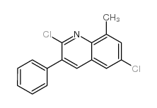 2,6-二氯-8-甲基-3-苯基喹啉结构式