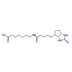 3-[2-N-(生物素基)氨基乙基二硫基]丙酸结构式