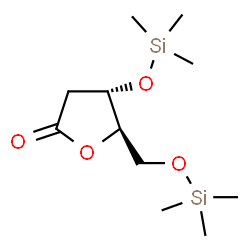 3-O,5-O-Bis(trimethylsilyl)-2-deoxy-D-ribo-pentonic acid γ-lactone结构式