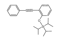 2-phenylethynyl-O-triisopropylsilylphenol结构式