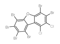 HEXABROMO-DICHLORODIBENZOFURAN结构式