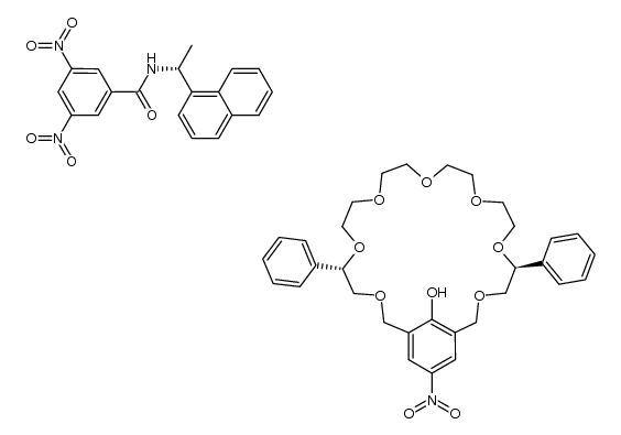 (R)-N-(1-(naphthalen-1-yl)ethyl)-3,5-dinitrobenzamide compound with (5S,19S)-15-nitro-5,19-diphenyl-3,6,9,12,15,18,21-heptaoxa-1(1,3)-benzenacyclodocosaphan-12-ol (1:1) Structure