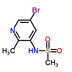 N-(5-Bromo-2-methyl-3-pyridinyl)methanesulfonamide Structure