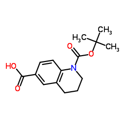 3,4-Dihydro-2H-quinoline-1,6-dicarboxylic acid 1-tert-butyl ester结构式