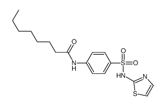N-[4-(1,3-thiazol-2-ylsulfamoyl)phenyl]octanamide结构式