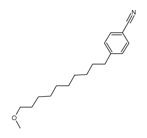 4-(10-methoxydecyl)-1-cyanobenzene结构式