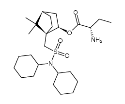 [(1S,2R)-10-(N,N-dicyclohexylaminosulfonyl)born-2-yl] (2R)-2-aminobutyrate Structure