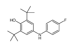 2,6-ditert-butyl-4-(4-fluoroanilino)phenol结构式