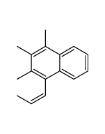1,2,3-trimethyl-4-[(E)-prop-1-enyl]naphthalene结构式