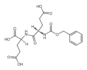 N-(N-benzyloxycarbonyl-L-α-glutamyl)-glutamic acid Structure