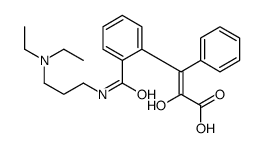 (Z)-3-[2-[3-(diethylamino)propylcarbamoyl]phenyl]-2-hydroxy-3-phenylprop-2-enoic acid结构式