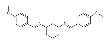 cis-1,3-(di-p-methoxybenzylideneamino)cyclohexane结构式
