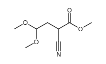 Butanoic acid, 2-cyano-4,4-dimethoxy-, methyl ester (9CI)结构式