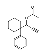 1-(1-phenylcyclohexyl)prop-2-yn-1-yl acetate结构式