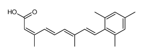 9-(2,4,6-trimethylphenyl)-3,7-dimethyl-2Z,4E,6E,8E-nonatetraenoic acid Structure